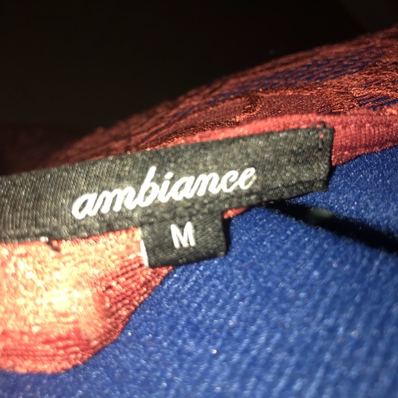 🎁Lace burgundy sleeve sweetheart dress size M - Picture 5 of 8